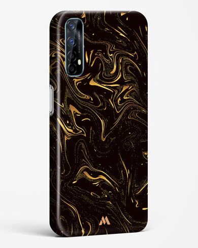 Black Gold Marble Hard Case Phone Cover (Realme)