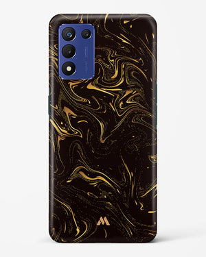 Black Gold Marble Hard Case Phone Cover-(Realme)