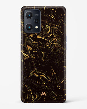 Black Gold Marble Hard Case Phone Cover (Realme)