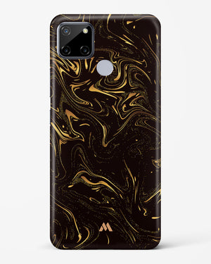 Black Gold Marble Hard Case Phone Cover-(Realme)