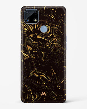 Black Gold Marble Hard Case Phone Cover-(Realme)