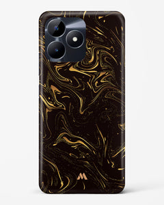 Black Gold Marble Hard Case Phone Cover (Realme)