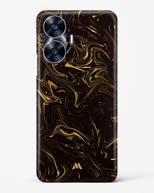 Black Gold Marble Hard Case Phone Cover (Realme)