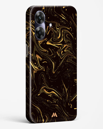 Black Gold Marble Hard Case Phone Cover (Realme)