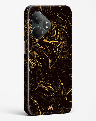 Black Gold Marble Hard Case Phone Cover (Realme)