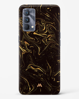 Black Gold Marble Hard Case Phone Cover-(Realme)