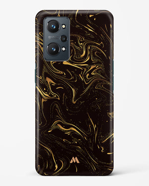 Black Gold Marble Hard Case Phone Cover (Realme)
