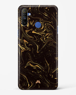 Black Gold Marble Hard Case Phone Cover-(Realme)