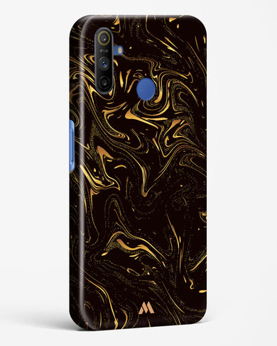 Black Gold Marble Hard Case Phone Cover (Realme)