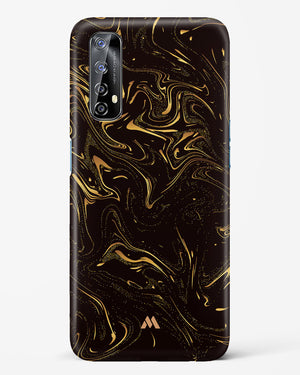 Black Gold Marble Hard Case Phone Cover (Realme)