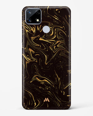 Black Gold Marble Hard Case Phone Cover-(Realme)