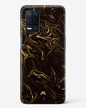 Black Gold Marble Hard Case Phone Cover (Realme)
