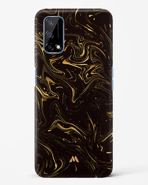 Black Gold Marble Hard Case Phone Cover (Realme)
