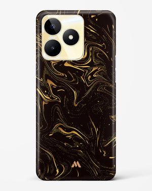 Black Gold Marble Hard Case Phone Cover (Realme)