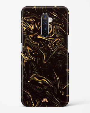 Black Gold Marble Hard Case Phone Cover-(Realme)