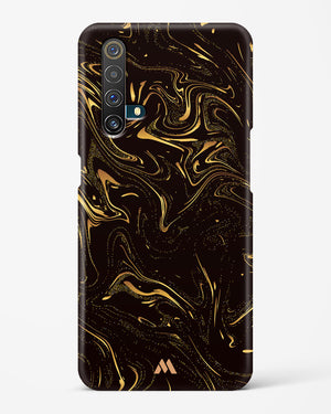 Black Gold Marble Hard Case Phone Cover-(Realme)