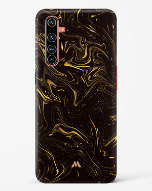 Black Gold Marble Hard Case Phone Cover-(Realme)