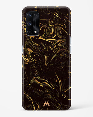 Black Gold Marble Hard Case Phone Cover (Realme)