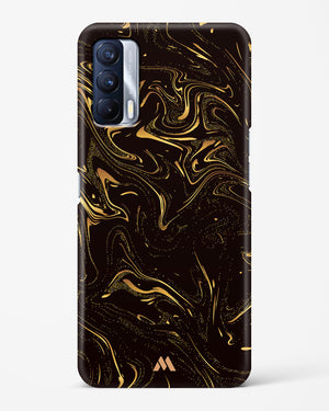 Black Gold Marble Hard Case Phone Cover-(Realme)