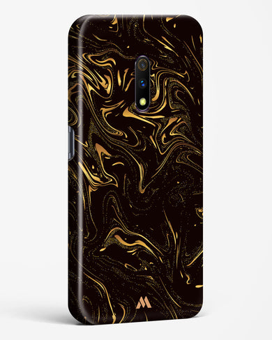 Black Gold Marble Hard Case Phone Cover (Realme)