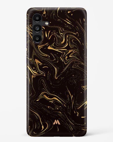 Black Gold Marble Hard Case Phone Cover-(Samsung)