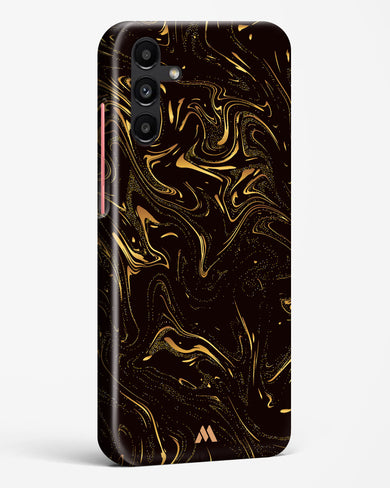 Black Gold Marble Hard Case Phone Cover-(Samsung)