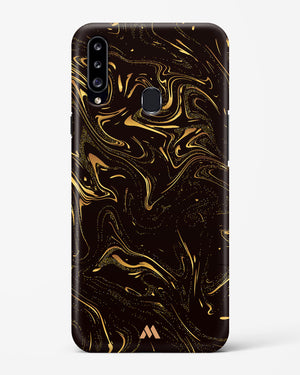 Black Gold Marble Hard Case Phone Cover-(Samsung)