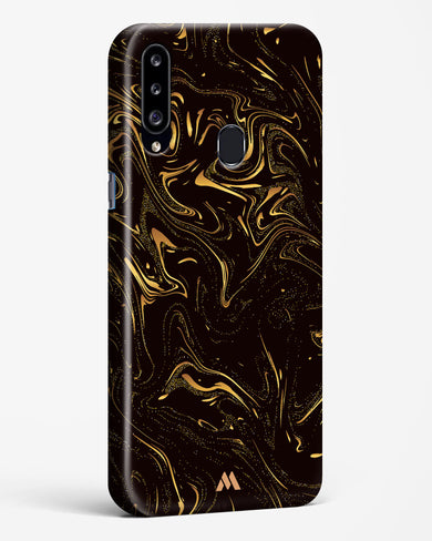 Black Gold Marble Hard Case Phone Cover-(Samsung)