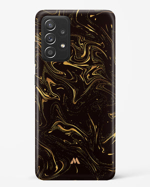 Black Gold Marble Hard Case Phone Cover-(Samsung)