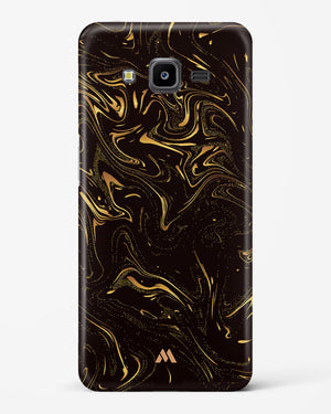 Black Gold Marble Hard Case Phone Cover-(Samsung)