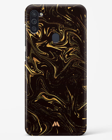 Black Gold Marble Hard Case Phone Cover-(Samsung)