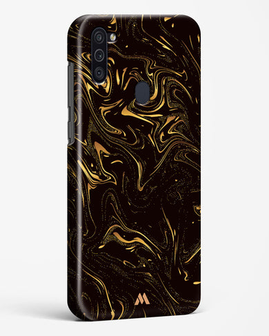 Black Gold Marble Hard Case Phone Cover-(Samsung)