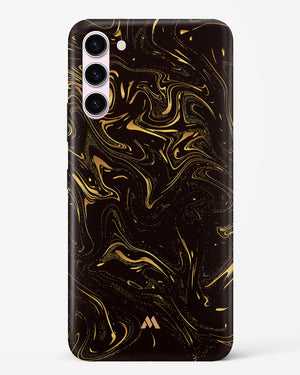 Black Gold Marble Hard Case Phone Cover-(Samsung)