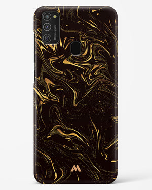 Black Gold Marble Hard Case Phone Cover-(Samsung)