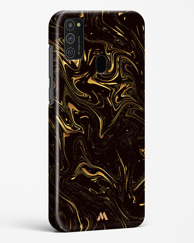 Black Gold Marble Hard Case Phone Cover (Samsung)
