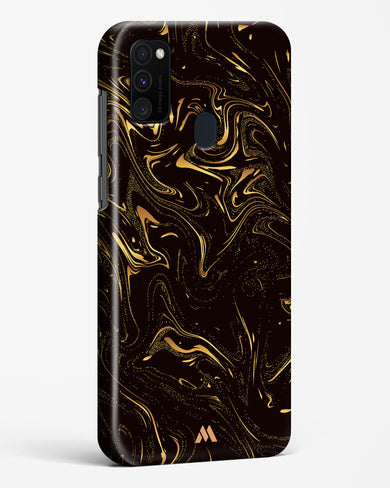 Black Gold Marble Hard Case Phone Cover (Samsung)
