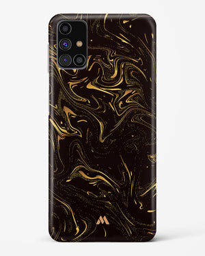 Black Gold Marble Hard Case Phone Cover-(Samsung)