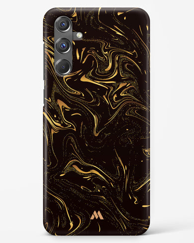 Black Gold Marble Hard Case Phone Cover-(Samsung)