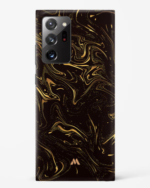 Black Gold Marble Hard Case Phone Cover-(Samsung)