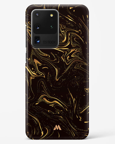 Black Gold Marble Hard Case Phone Cover (Samsung)