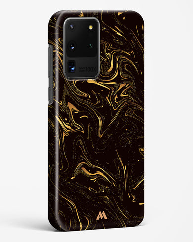 Black Gold Marble Hard Case Phone Cover (Samsung)