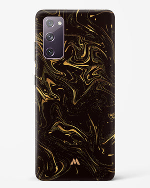 Black Gold Marble Hard Case Phone Cover-(Samsung)