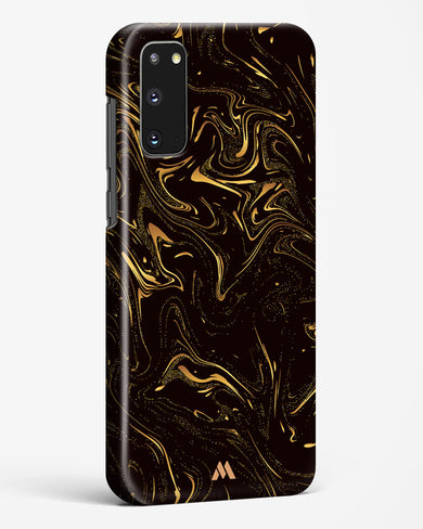 Black Gold Marble Hard Case Phone Cover (Samsung)