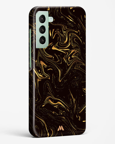 Black Gold Marble Hard Case Phone Cover-(Samsung)