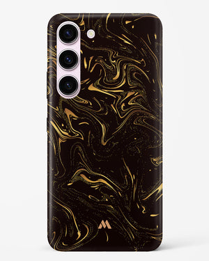 Black Gold Marble Hard Case Phone Cover-(Samsung)