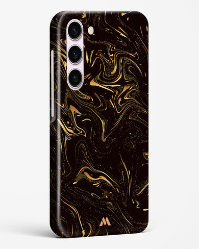 Black Gold Marble Hard Case Phone Cover-(Samsung)