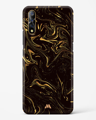 Black Gold Marble Hard Case Phone Cover-(Vivo)