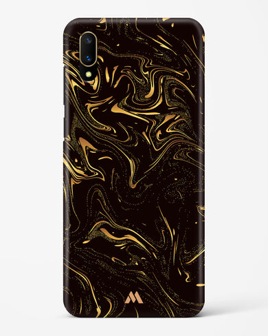 Black Gold Marble Hard Case Phone Cover-(Vivo)