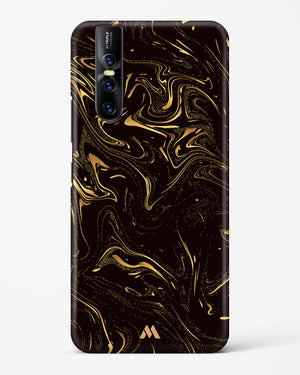 Black Gold Marble Hard Case Phone Cover (Vivo)
