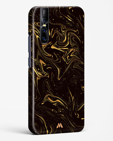 Black Gold Marble Hard Case Phone Cover (Vivo)